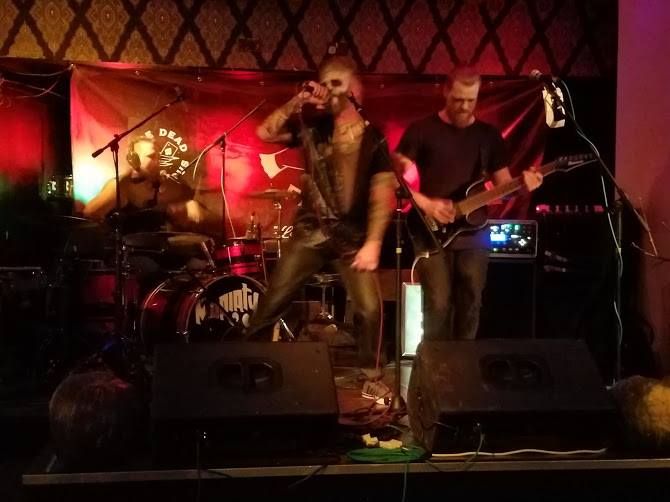 City in Chaos playing The Dead Famous Liquor Lounge, Newquay on Halloween 2018