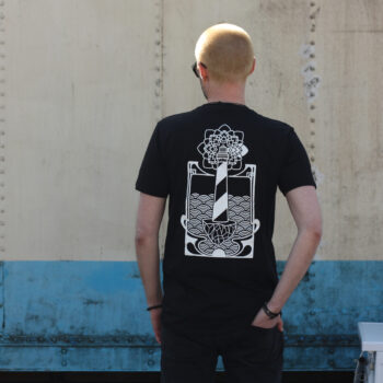 50 Year Storm Black T Shirt Back View